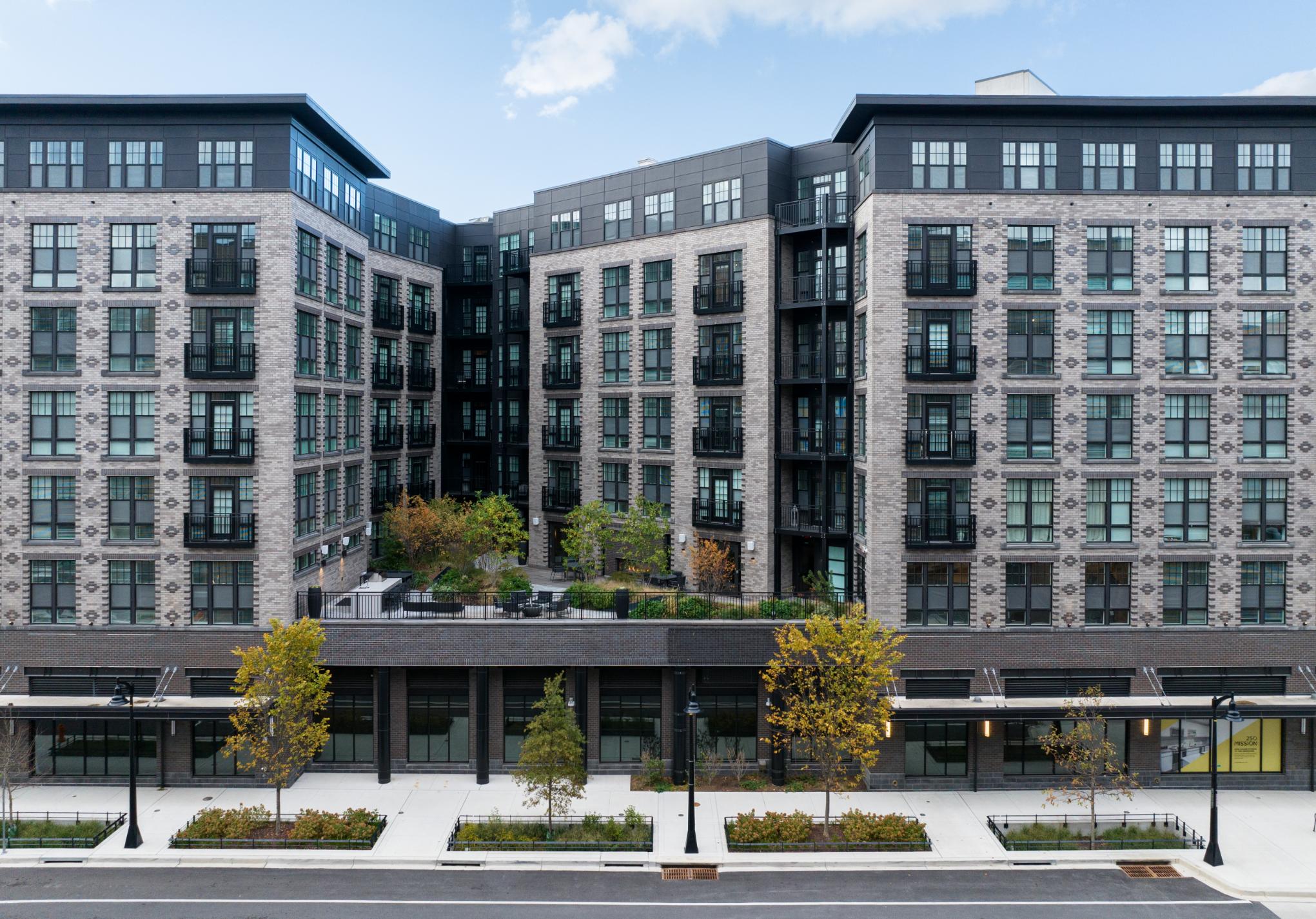 Daytime side view of 250 Mission